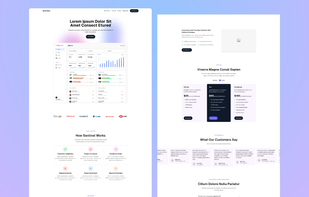 High-tech aesthetic for SaaS that requires user-centric design and a visually compelling layout.