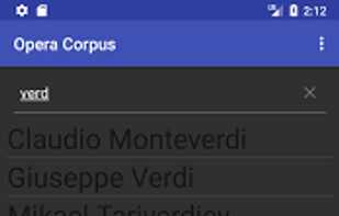Opera Corpus screenshot 2