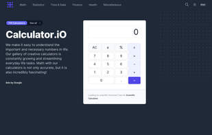 CALCULATOR.IO screenshot 1