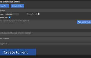 Online Torrent Creator screenshot 1