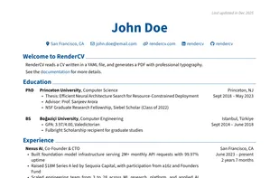 RenderCV screenshot 1