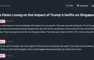 Interactive Transcript with Speaker Separation