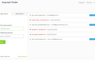 AnyMailFinder.com screenshot 1
