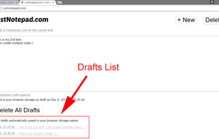 JustNotepad.com screenshot 1