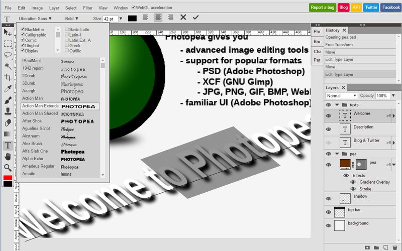 Gimp online - image editor and paint tool