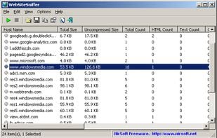 WebSiteSniffer screenshot 1