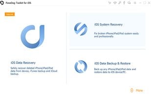 FoneDog iOS Data Backup and Restore screenshot 1