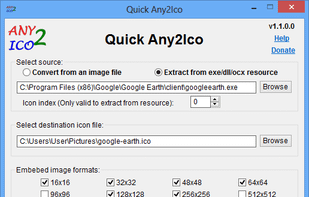 Quick Any2Ico screenshot 1