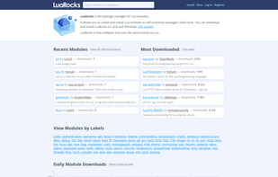 LuaRocks screenshot 1