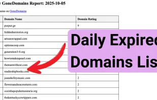 GoneDomains Feature: Newly Found Expired Domains Delivered in a Daily Newsletter.