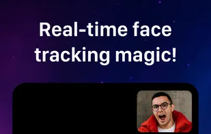 Real-time face tracking magic!