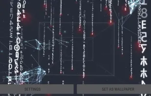 Digital Rain 3D Live Wallpaper screenshot 1