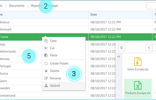 Webix File Manager screenshot 1