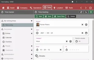 REI3 Time Tracker screenshot 1