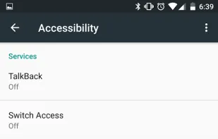 TalkBack screenshot 1