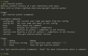 Git Rewrite Author screenshot 1