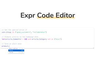 Expr Code Editor screenshot 1