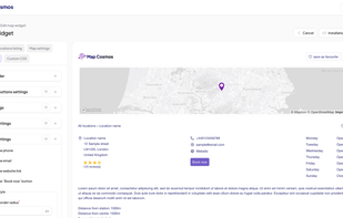 MapCosmos visual widget builder