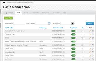 ApPHP MicroBlog screenshot 2