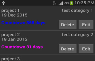 Countdown Days screenshot 1