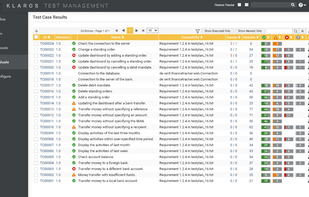Klaros Test Management -
Test Case List