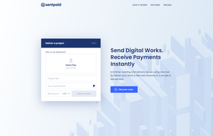 Select the files, put in your PayPal address, and set the invoice amount.
