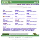 screenshot of the DMOZ home page