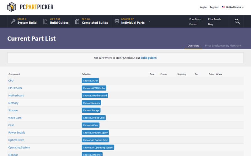 Choose Your Parts - PCPartPicker