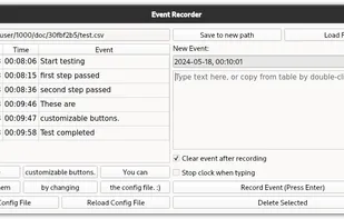 EventRecorder screenshot 1