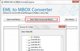 Birdie EML to MBOX Converter screenshot 1