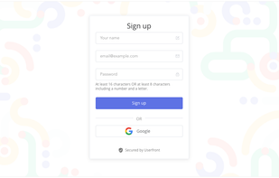 Userfront screenshot 1