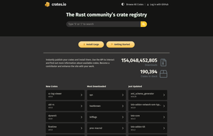 Crates.io screenshot 1