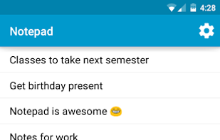 Notepad by Braden Farmer screenshot 1