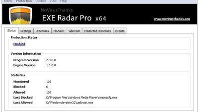 NoVirusThanks EXE Radar Pro screenshot 1