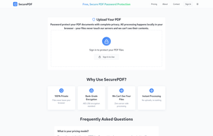 SecurePDF screenshot 1