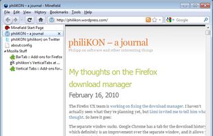 Vertical Tabs screenshot 1