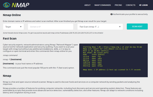 Nmap Online screenshot 1