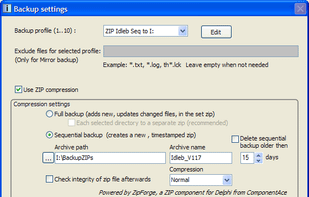 IdleBackup screenshot 2