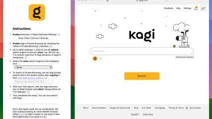 Kagi Search screenshot 1