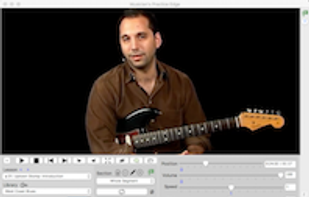 Main Screen -Media Player - plays video + audio. Slow down music, retain pitch