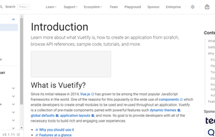 Vuetify screenshot 1