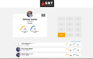Attendance Check In Screen