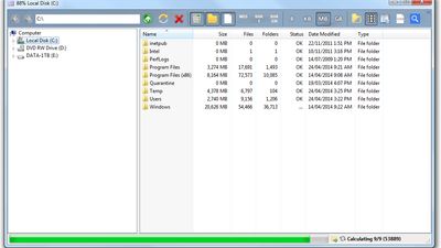 Folder Size Explorer on Windows 7