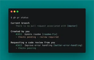 GitHub CLI screenshot 1