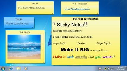 7 Sticky Notes screenshot 1