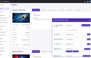 ProjectSend screenshot 1