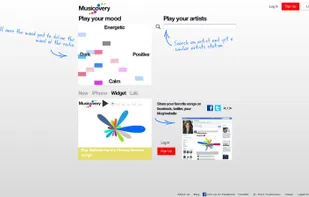 Musicovery screenshot 1