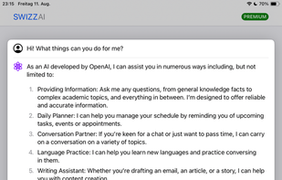 Swizz AI screenshot 2