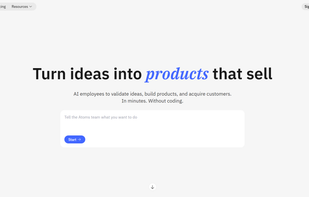 Atoms.dev screenshot 1