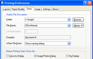 Printer Property Sheet